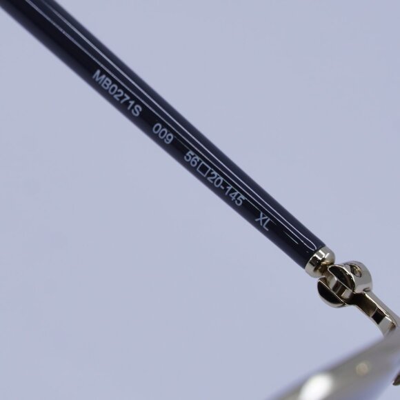 Montblanc MB0271S 009 Sunglasses Gold Square Frame, Brown Lenses - Picture 7 of 10